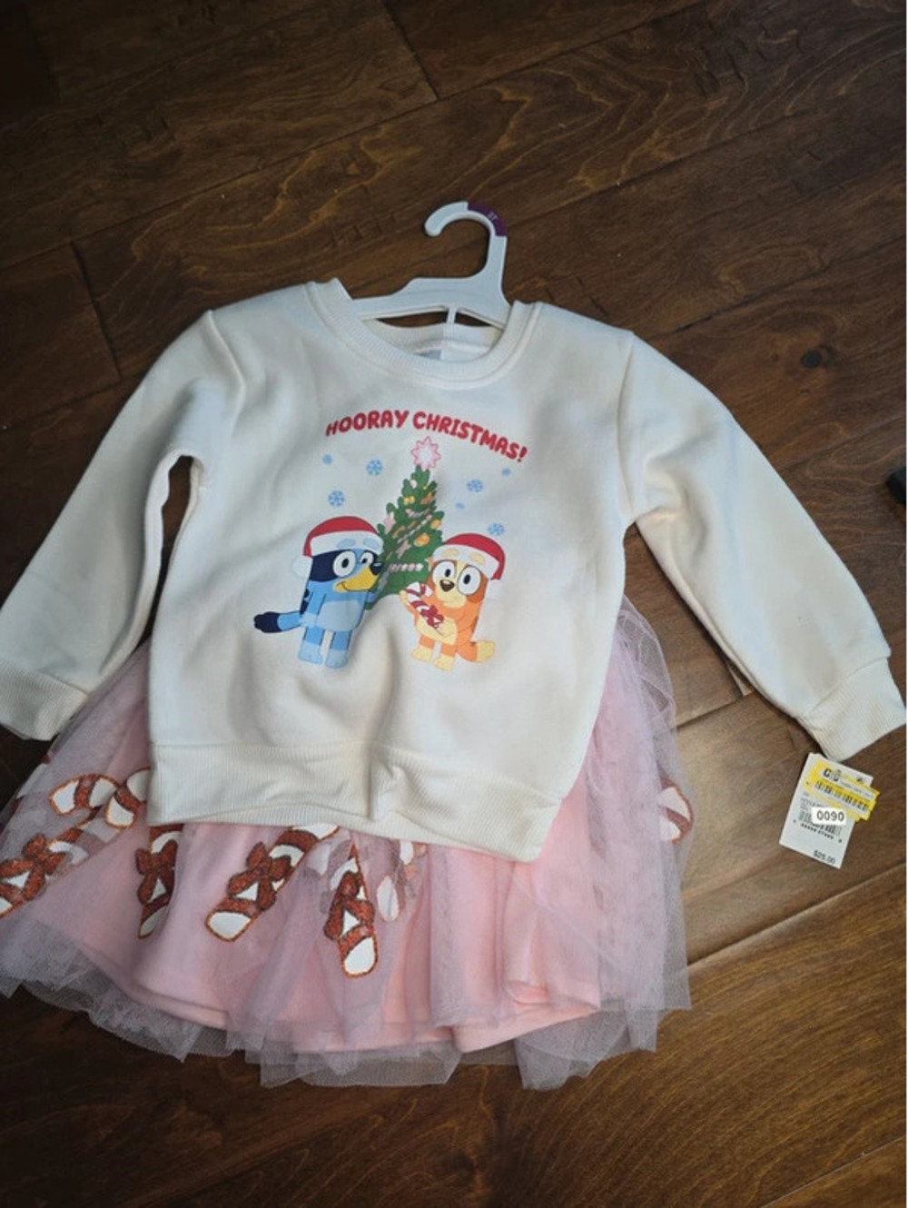 3t brand new bluey, from disney christmas dress item 90G6